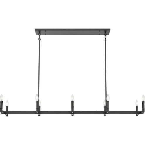 Daxley 10 Light 59.75 inch Matte Black Chandelier Ceiling Light